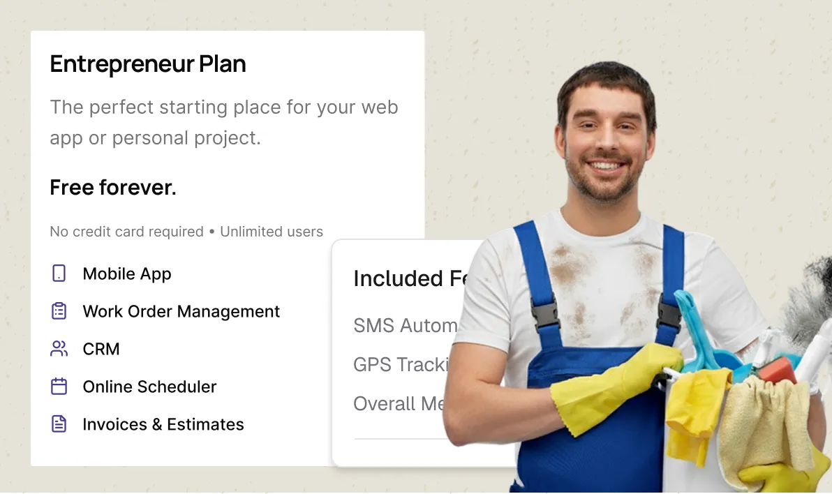 Maid & Cleaning Services Industry Software feature 1