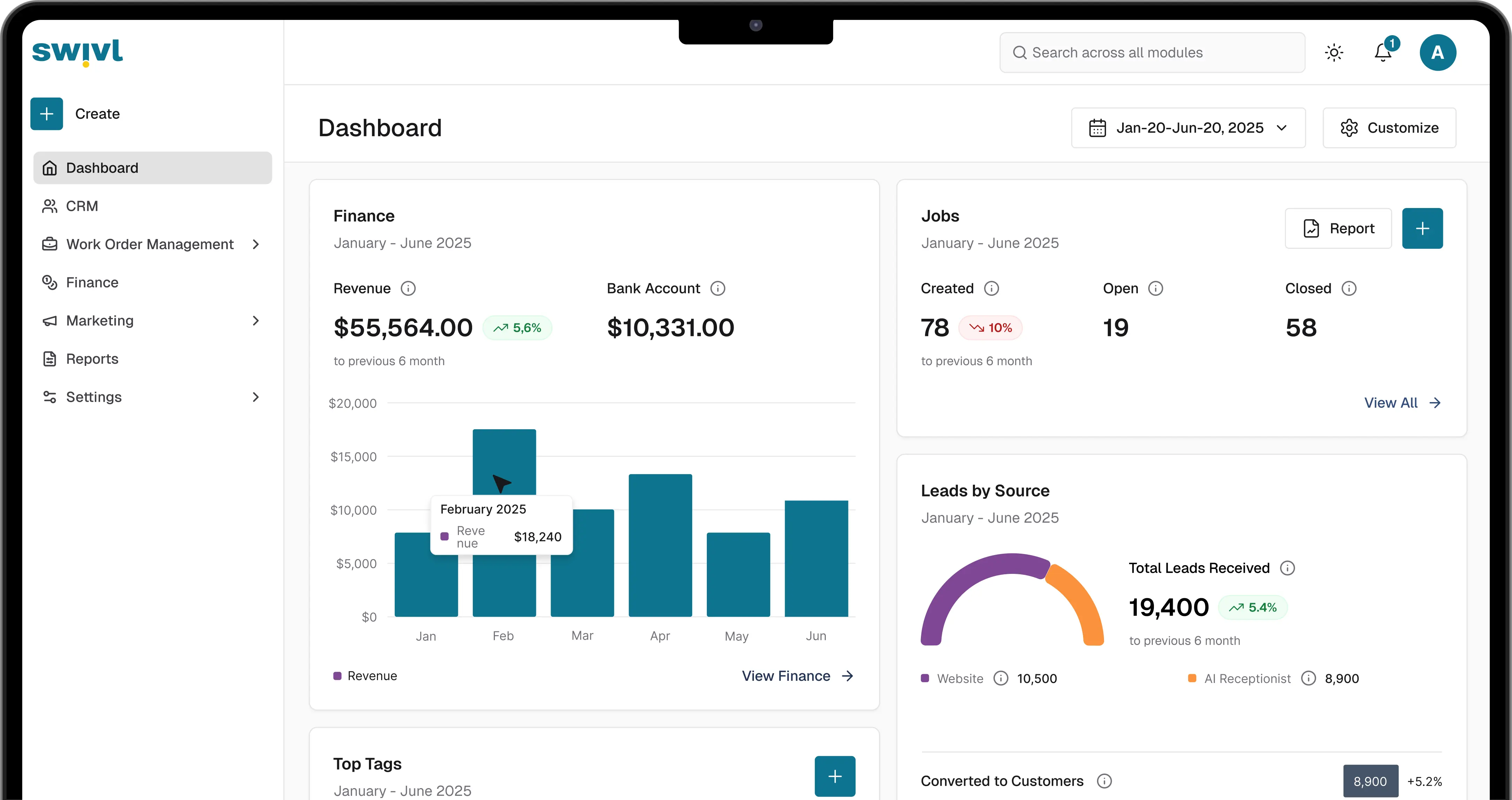 Swivl desktop dashboard