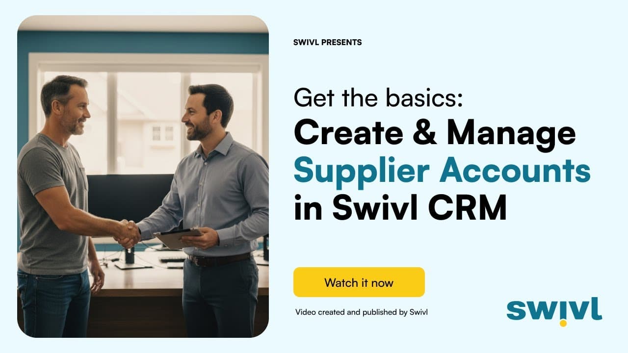 How to Create and Manage Supplier Accounts in Swivl? | Step-by-Step Guide